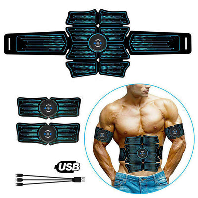 USB Rechargeable Muscle Toner Set for Abdomen & Arms