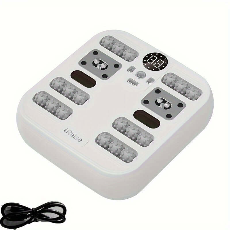 Foot Massager with Constant Temperature Heating & Magnetic Infrared Induction(White)