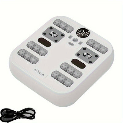 Foot Massager with Constant Temperature Heating & Magnetic Infrared Induction(White)