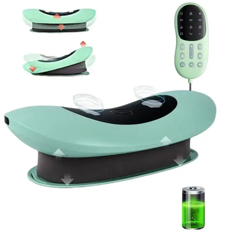 Electric Swing Lumbar Traction Massager Green