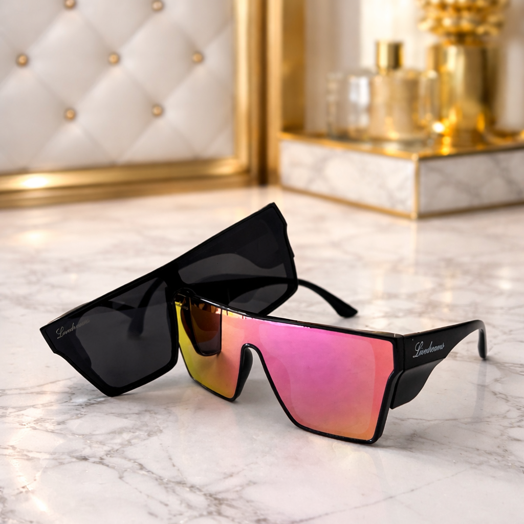 Pink and black bundles