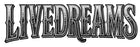 Black and white text 'LIVEDREAMS' on a gray background