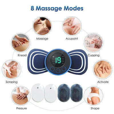 Portable Electric Neck Massager with Remote