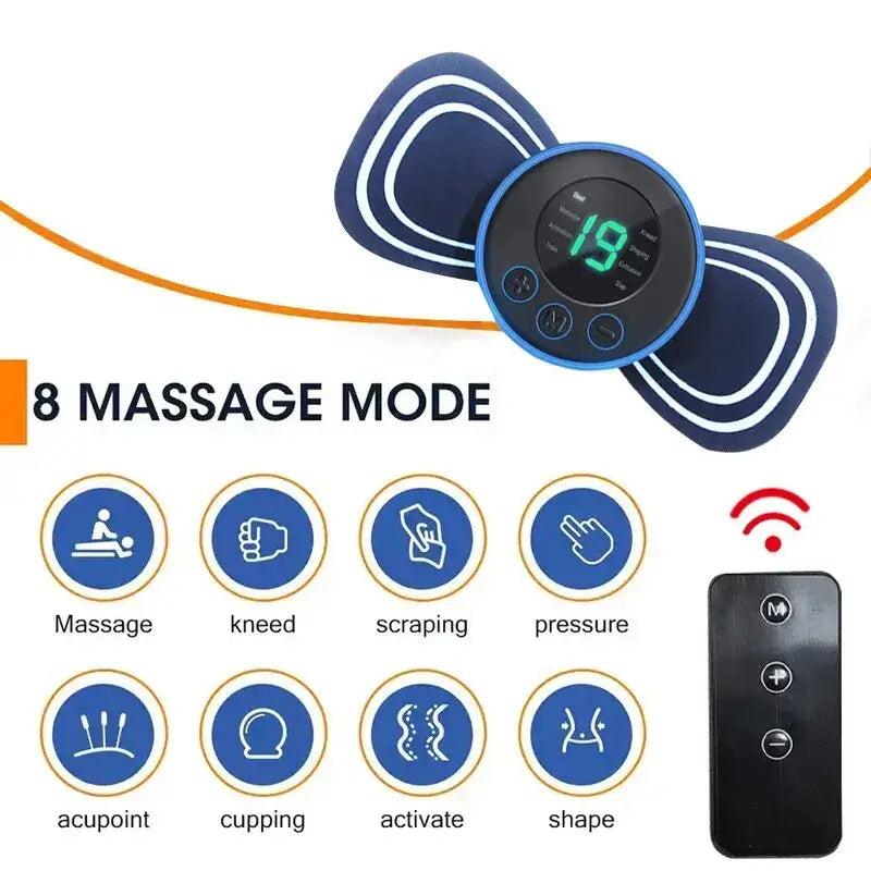 Portable Electric Neck Massager with Remote