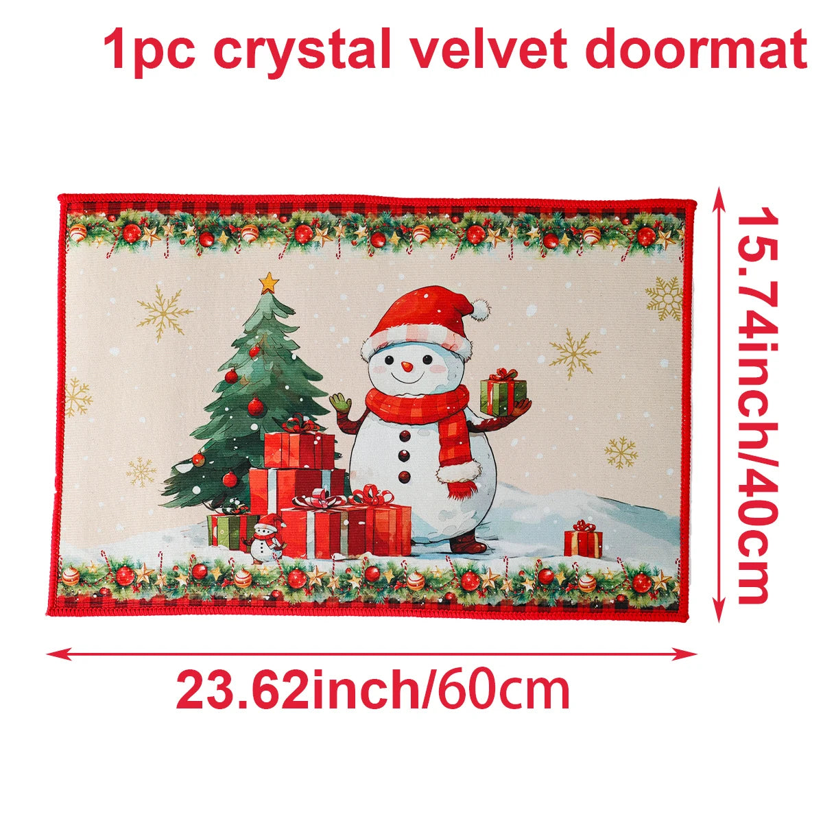 Christmas Door Mat Santa Claus Outdoor Carpet Merry Christmas Decorations For Home 2025 Navidad Xmas Ornament New Year 2026