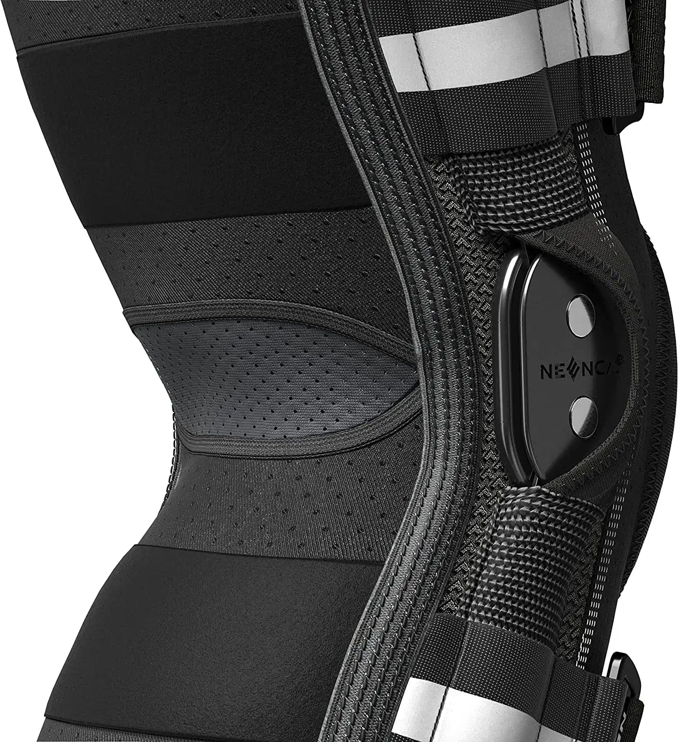 Knee Brace with Copper Side Stabilizers XL Medical Knee Support Black