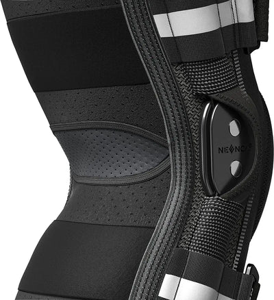 Knee Brace with Copper Side Stabilizers XL Medical Knee Support Black
