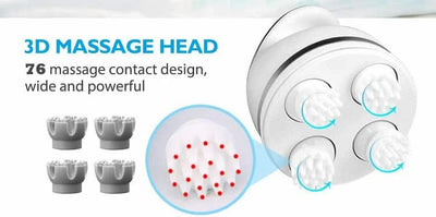 Rose Red  Portable 3D Electric Massage Device with Adjustable Speeds and USB Charging