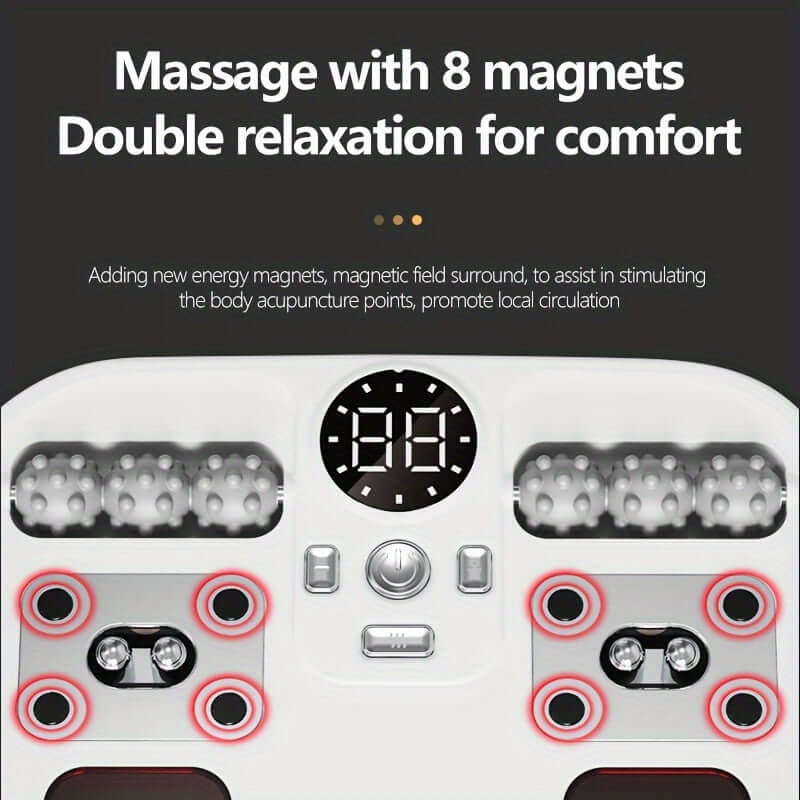 Foot Massager with Constant Temperature Heating & Magnetic Infrared Induction(White)