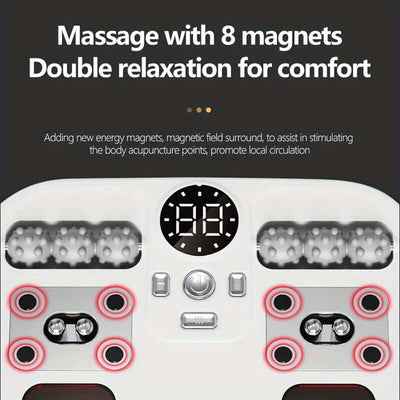 Foot Massager with Constant Temperature Heating & Magnetic Infrared Induction(White)